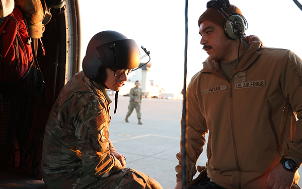 129th Rescue Wing maintainers support Los Angeles firefighting mission airmen at Los Angeles Air Force Base