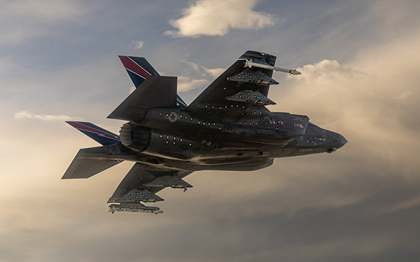 F-35 AF-01 Over Mojave Desert
