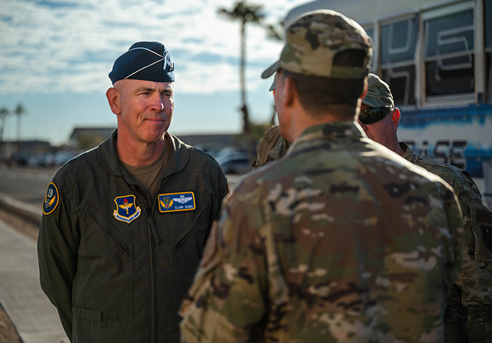 19th Air Force command team visits Luke AFB