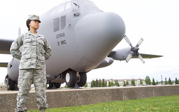 airman at Los Angeles Air Force Base