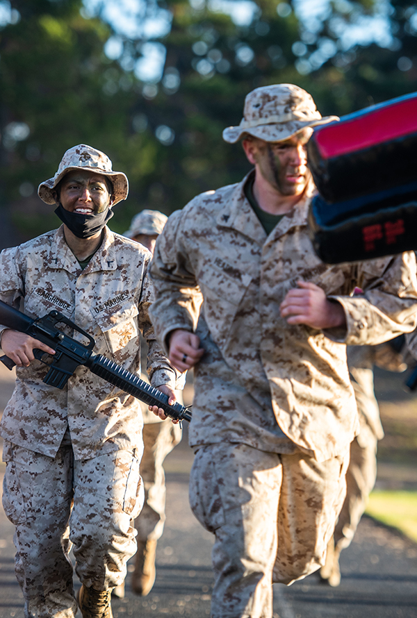 Marine training on the Presidio of Monterey