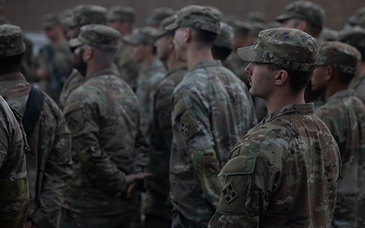 4th Infantry Division Soldiers arrive at Davis-Monthan Air Force Base